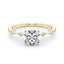 Round Scatter Engagement Ring