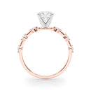 Round Scatter Engagement Ring