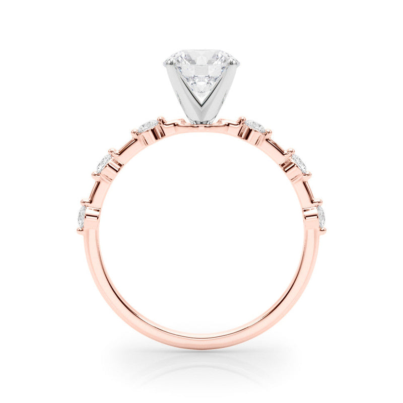 Round Scatter Engagement Ring