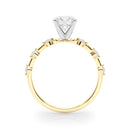 Round Scatter Engagement Ring