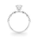 Round Scatter Engagement Ring