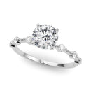 Round Scatter Engagement Ring