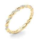Twisted Pavé Wedding Ring