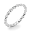 Twisted Pavé Wedding Ring