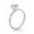 Round Twisted Pavé Engagement Ring