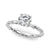 Round Twisted Pavé Engagement Ring