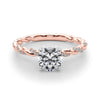 Round Twisted Pavé Engagement Ring DiamondStatus