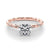 Round Twisted Pavé Engagement Ring
