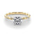 Round Twisted Pavé Engagement Ring