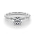 Round Twisted Pavé Engagement Ring