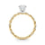 Round Twisted Pavé Engagement Ring