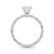 Round Twisted Pavé Engagement Ring