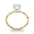 Round Twisted Pavé Engagement Ring