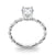 Round Twisted Pavé Engagement Ring