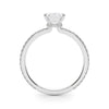 Emerald Hidden Halo Pavé Engagement Ring DiamondStatus