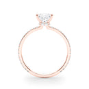 Princess Hidden Halo Pavé Engagement Ring DiamondStatus