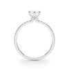 Pear Hidden Halo Pavé Engagement Ring DiamondStatus