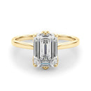 Emerald Solitaire Engagement Ring