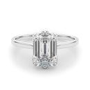 Emerald Solitaire Engagement Ring