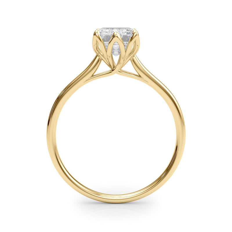 Emerald Solitaire Engagement Ring