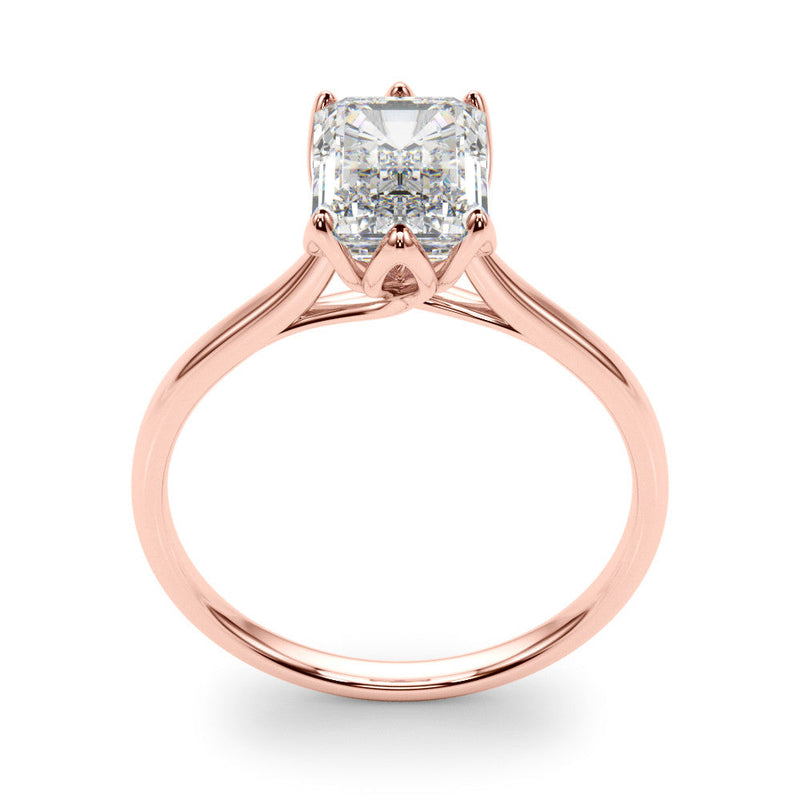 Emerald Solitaire Engagement Ring