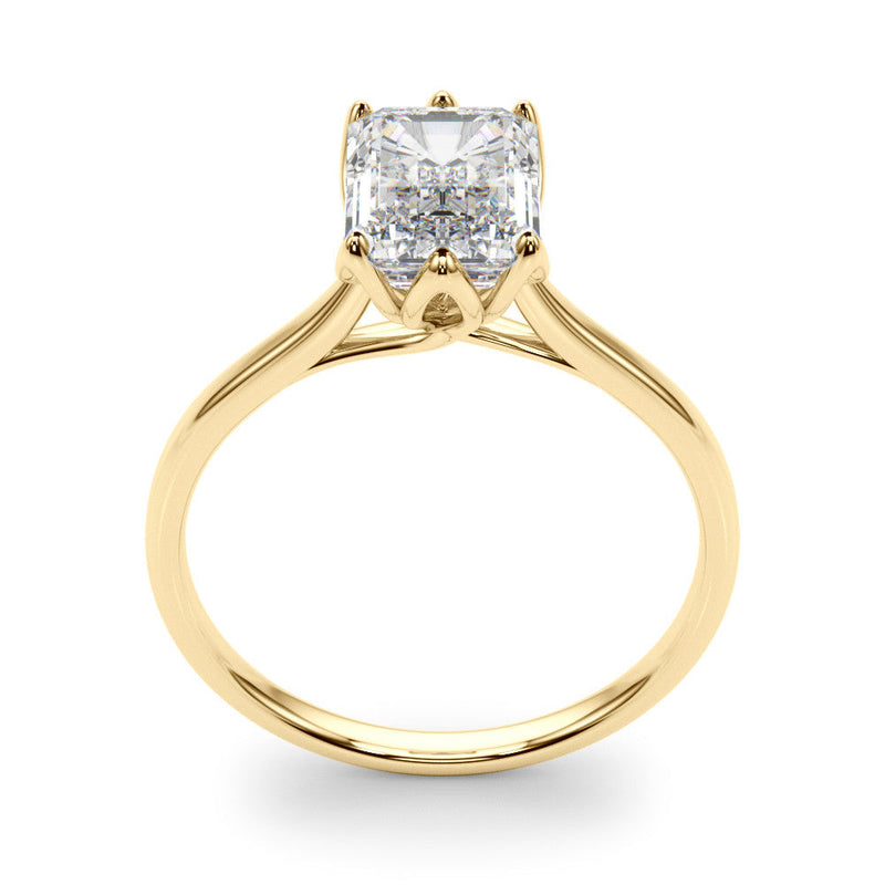 Emerald Solitaire Engagement Ring