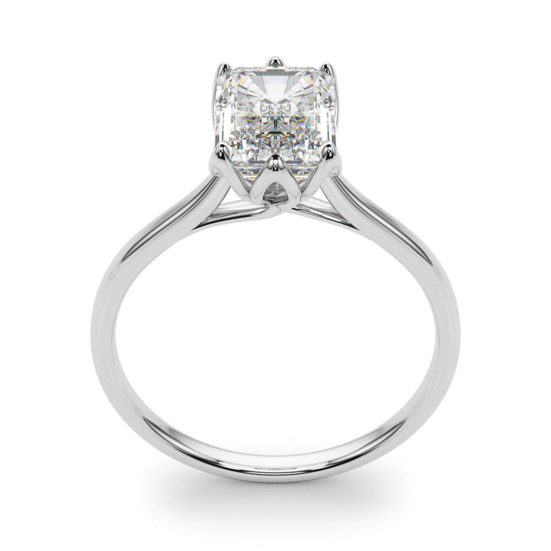 Emerald Solitaire Engagement Ring