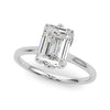 Emerald Solitaire Engagement Ring DiamondStatus