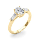 Oval Baguette Shoulders Engagement Ring