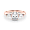Oval Baguette Shoulders Engagement Ring DiamondStatus