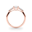 Oval Baguette Shoulders Engagement Ring