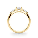 Oval Baguette Shoulders Engagement Ring