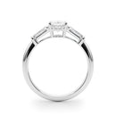 Oval Baguette Shoulders Engagement Ring