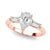 Pear Baguette Shoulders Engagement Ring