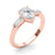 Pear Baguette Shoulders Engagement Ring