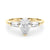 Pear Baguette Shoulders Engagement Ring