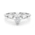 Pear Baguette Shoulders Engagement Ring