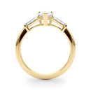 Pear Baguette Shoulders Engagement Ring