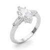 Marquise Baguette Shoulders Engagement Ring DiamondStatus