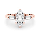 Marquise Baguette Shoulders Engagement Ring DiamondStatus
