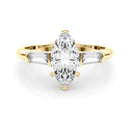 Marquise Baguette Shoulders Engagement Ring DiamondStatus