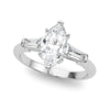 Marquise Baguette Shoulders Engagement Ring DiamondStatus