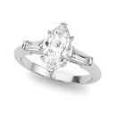 Marquise Baguette Shoulders Engagement Ring DiamondStatus