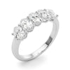 Oval Five Stone Wedding Ring DiamondStatus