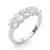 Oval Five Stone Wedding Ring