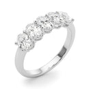Oval Five Stone Wedding Ring