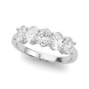 Oval Five Stone Wedding Ring DiamondStatus