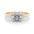 Round Cut Pear Shoulders Engagement Ring
