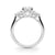 Round Cut Pear Shoulders Engagement Ring