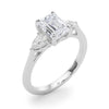 Emerald Cut Pear Shoulders Engagement Ring DiamondStatus
